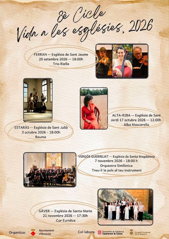 cartell 8è Cicle Vida a les esglésies