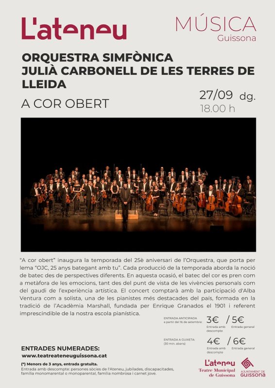 cartell Concert 'A Cor Obert'
