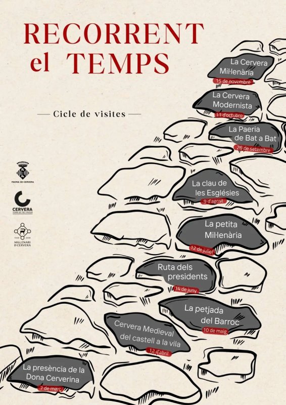 cartell Visita guiada 'La Paeria de bat a bat' - Cervera