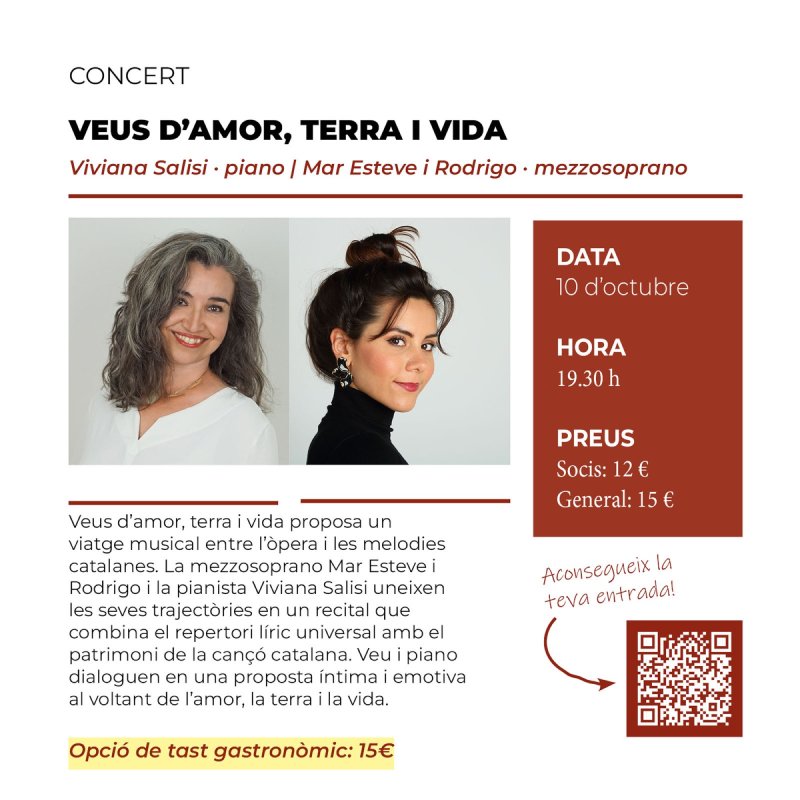 cartell Concert 'Veus d'amor, terra i vida'