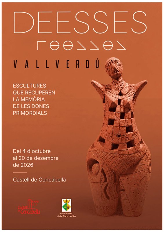 cartell Exposició d'escultures 'Deesses' de Jaume Vallverdú