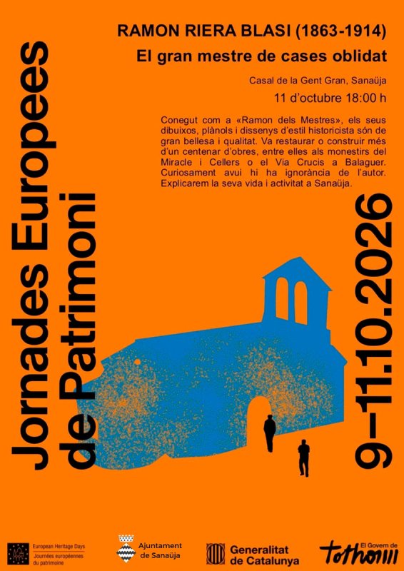 Jornades Europees del Patrimoni 2026 a Sanaüja