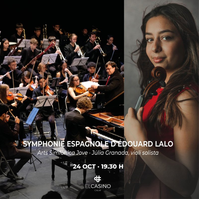 cartell Concert 'Symphonie Espagnole d'Eduard Lalo'
