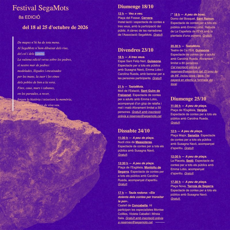 cartell Festival SegaMots 2026