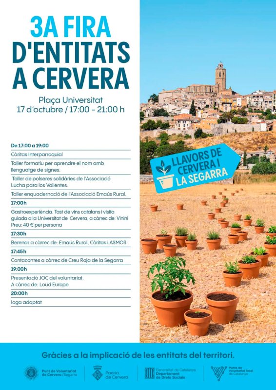 cartell 3a Fira d’entitats de Cervera