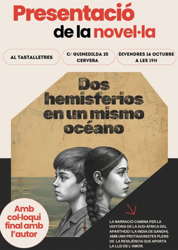 cartell Pesentació llibre 'Dos hemisferios en un mismo océano