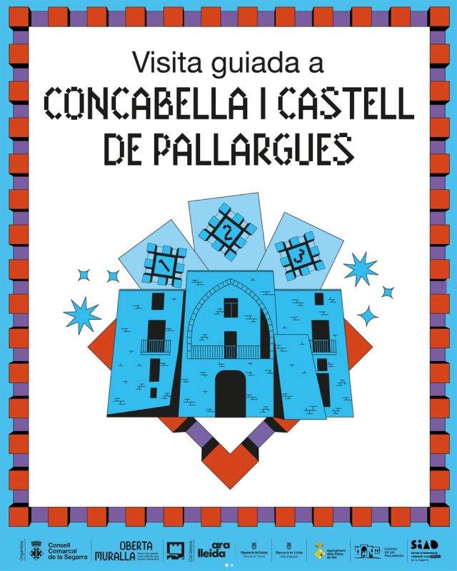 cartell Visita guiada a Concabella i Castell de Les Pallargues