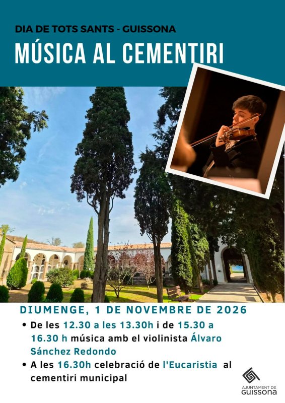 cartell Festivitat de Tots Sants 2026 a Guissona