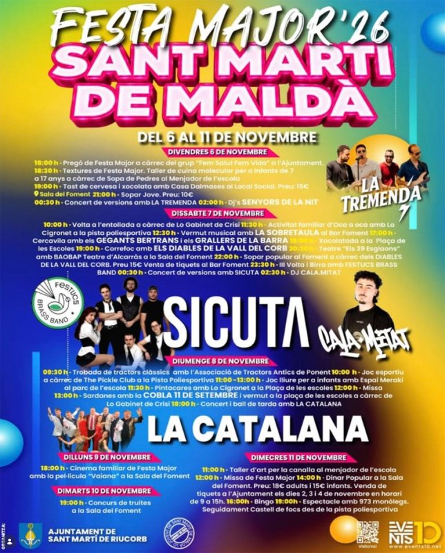cartell Festa Major de Sant Martí de Maldà 2026 - Sant Martí de Riucorb