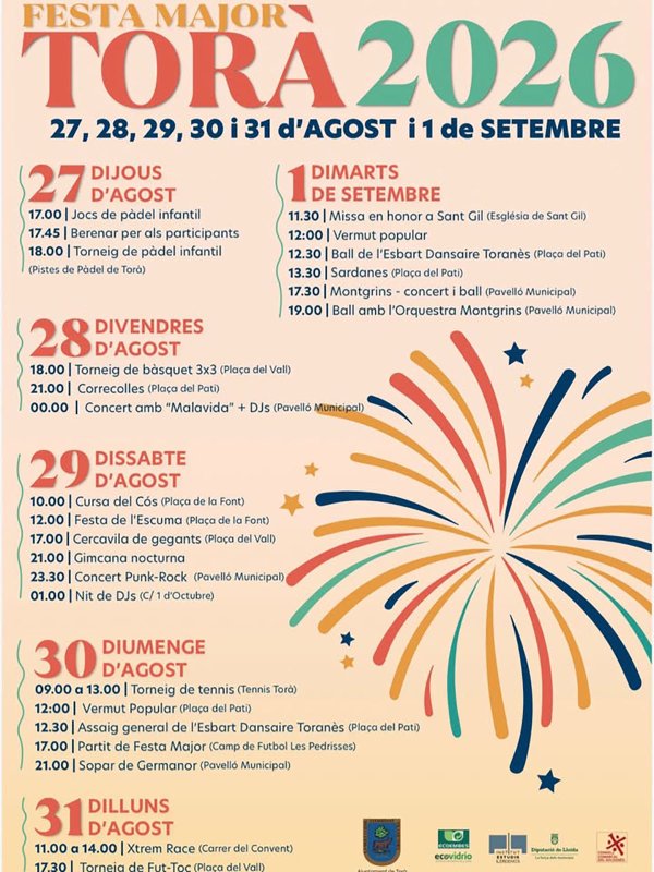Festa Major de Torà 2026
