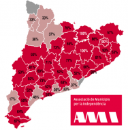 Distribució comarcal dels Municipis per la Independència 