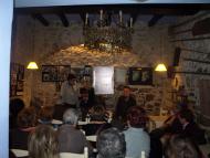 imatge de l'acte, amb Jaume Moya i Carme Bonet