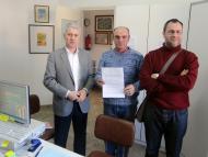 Els regidors del PP de Sant Ramon amb el diputat provincial Salvador Puy