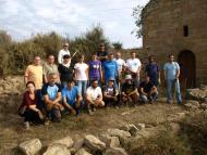 imatge del grup abans de començar les tasques