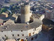 Verdú: Vista del castell i la torre de l'Homenatge  verdu.cat