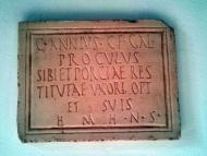 Els Prats de Rei: Làpida romana  Ramon Sunyer