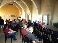 un moment de la jornada, a la sala Copons del Castell de Verdú