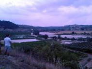 Nalec: La crescuda del Corb ha anegat vinyes al pas per Nalec Xavier Figuerola