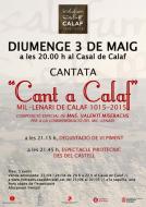 Calaf: cartell Cantata 'Cant a Calaf'  Aj Calaf