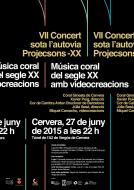 Vergós: cartell 7è Concert sota l'autovia Joan