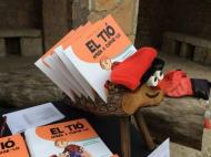 Clariana: El Tió a la parada de Cossetània  Cossetània Edicions