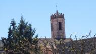 La Manresana: Campanar  església  Ramon Sunyer