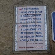 Vallfogona de Riucorb: versos del rector  Ramon Sunyer