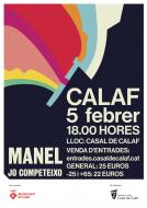 Calaf: Cartell Concert del grup Manel  Ajuntament de Calaf