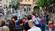 Guissona: espectacle de dansa aquàtica a la font  Ramon Sunyer