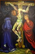: Crist crucifixat (oli)  Miró i Rosinach