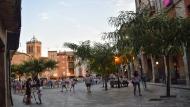 Santa Coloma de Queralt: plaça Major  Ramon Sunyer