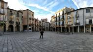 Santa Coloma de Queralt: Plaça major  Ramon Sunyer