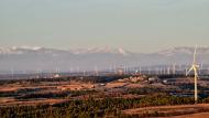 Bellmunt de Segarra: Vistes del Pirineu nevat  Ramon Sunyer