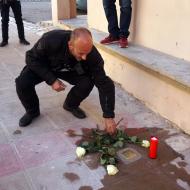 Pontils: llamborda dedicada a Josep Sendra Ferré  Jesús i Isabel @IStolpersteine