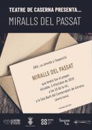 Cervera: cartell MIRALLS DEL PASSAT. Representació grup adults  La Caserna. Escola de Teatre