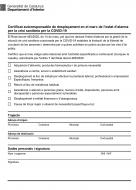 Certificat autoresponsable de desplaçament en el marc de l’estat d’alarma per la crisi sanitària per la COVID-19