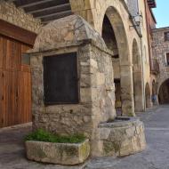 Copons: Plaça Major  Ramon Sunyer