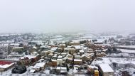 Sant Guim de la Plana: Vista del poble nevat  Ramon Sunyer