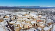 Prades de la Molsosa: Vista aèria del poble nevat  Ramon Sunyer