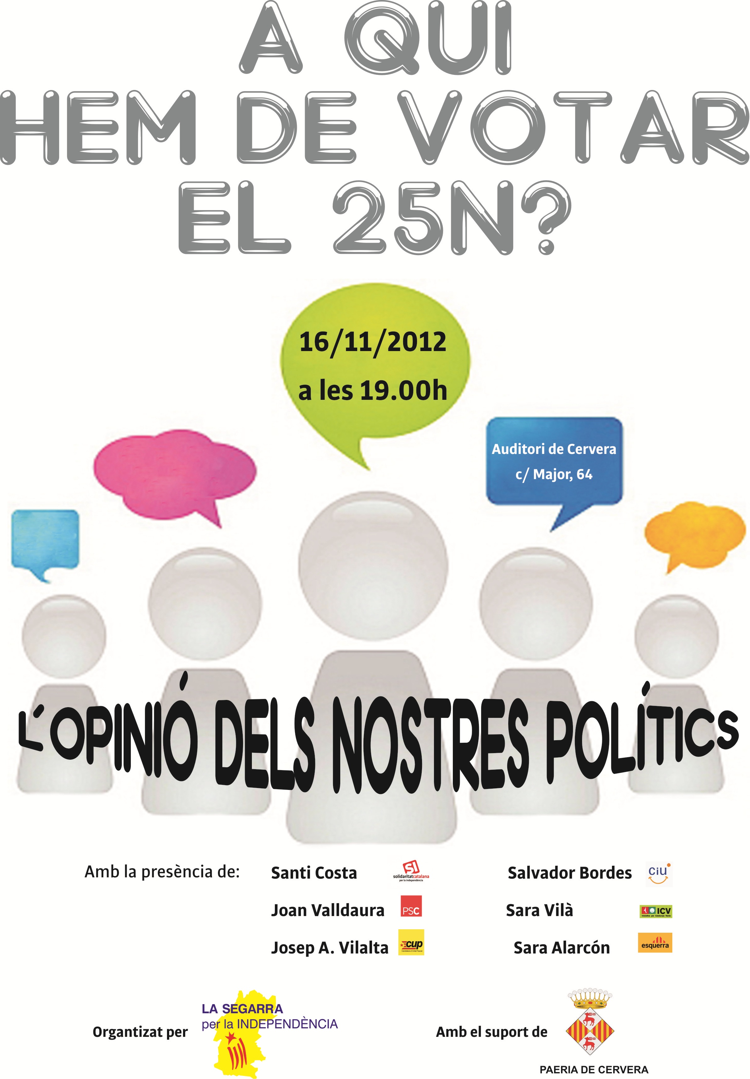 cartell debat A QUI HEM DE VOTAR EL 25N?