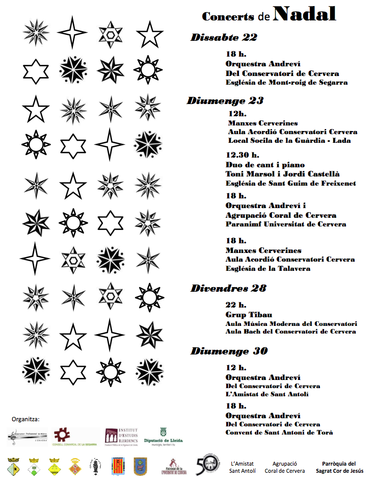 cartell Concerts de Nadal