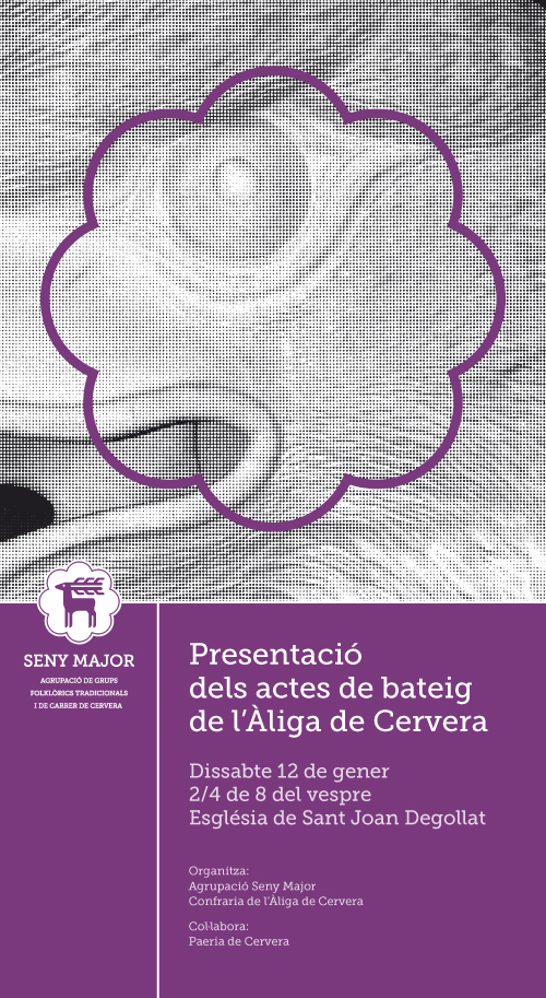 cartell Presentació dels actes del bateig de l'àliga de Cervera