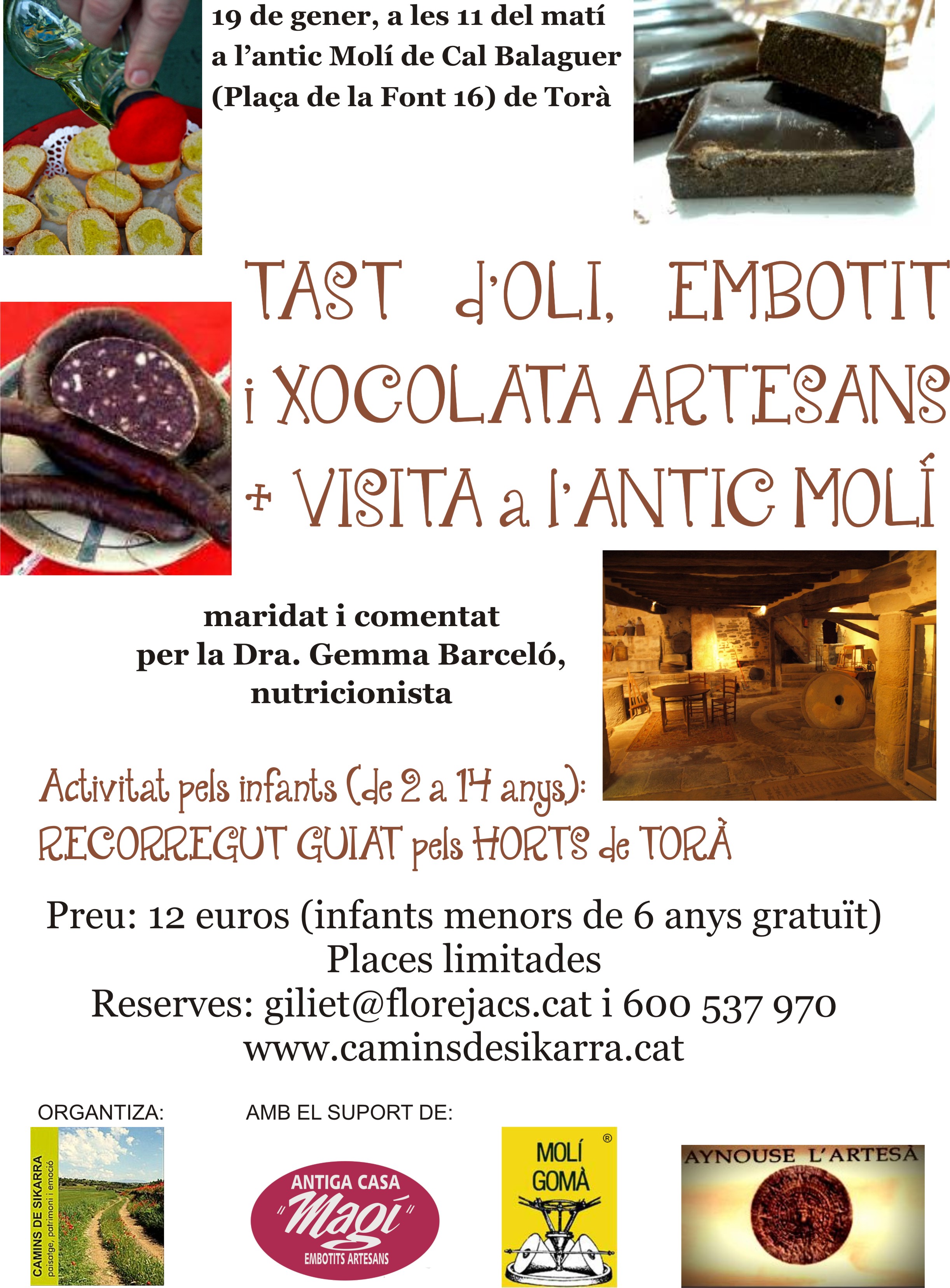 Cartell tast oli i xocolata