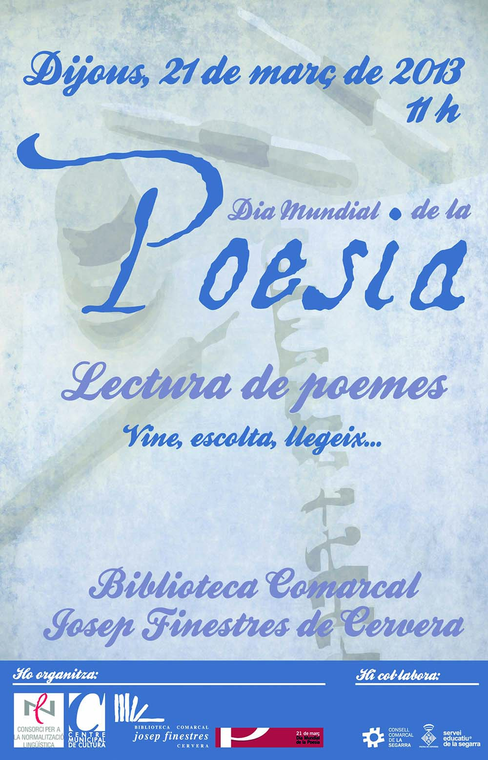 cartell Dia Mundial de la Poesia