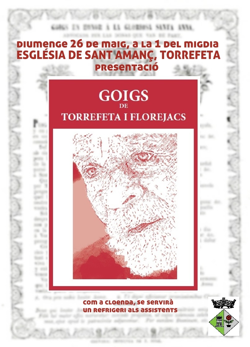 cartell presentació recull de GOIGS de Torrefeta i Florejacs