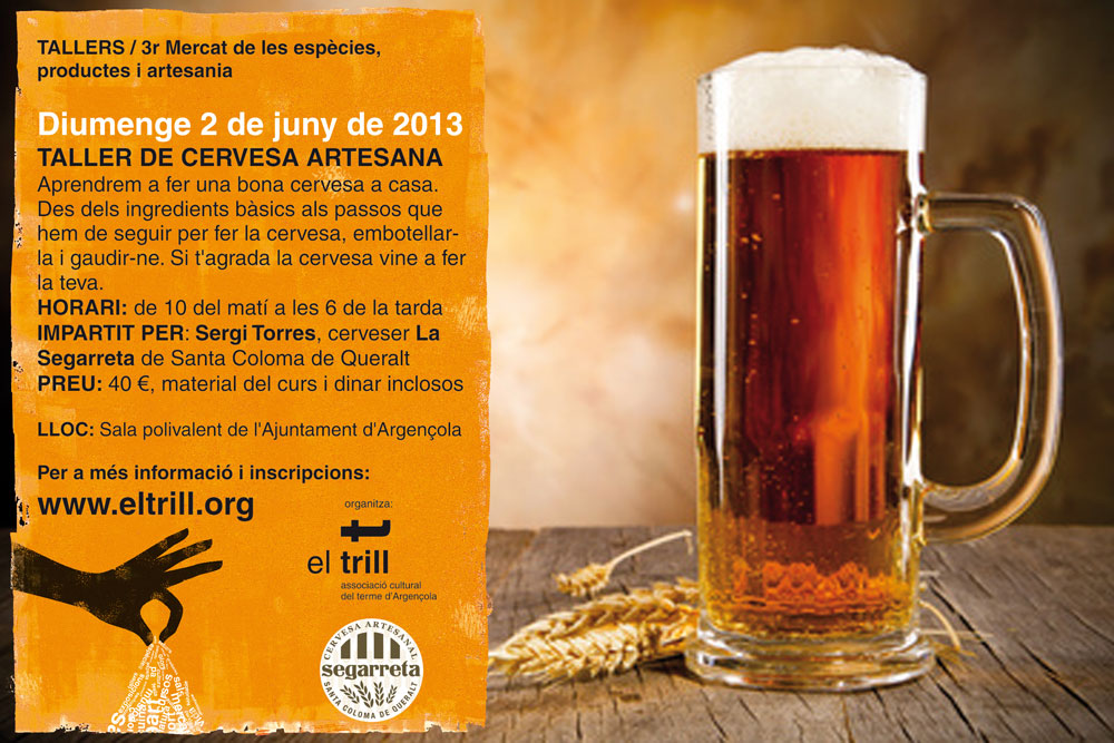 cartell Taller de cervesa artesana