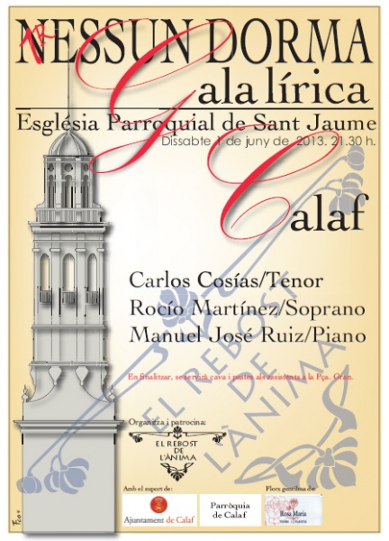 cartell 1r Nessun dorma a la lírica