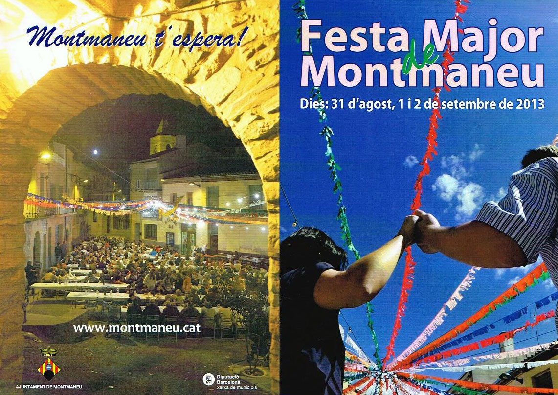 cartell Festa major Montmaneu 2013