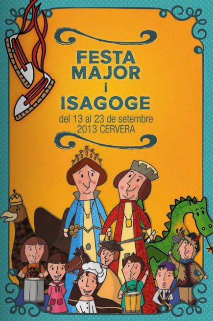 cartell 37è Isagoge i festa major cervera 2013