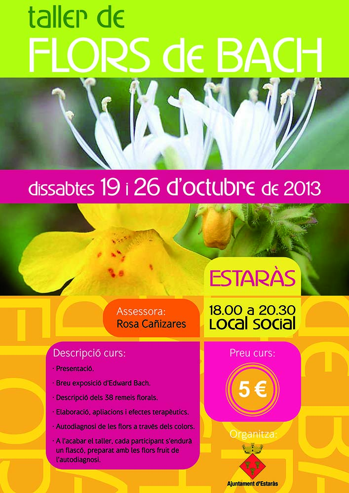 cartell Taller de flors de Bach